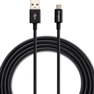 Cabo USB – Micro USB 1,2m PVC Preto EUAB 12PP INTELBRAS