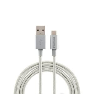 Cabo USB – Micro USB 1,5m Nylon Branco EUAB 15NB INTELBRAS